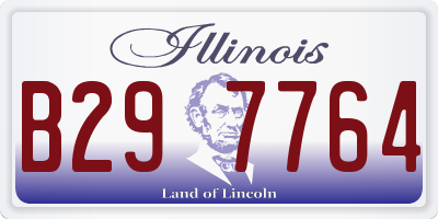 IL license plate B297764