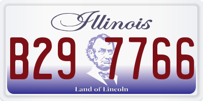 IL license plate B297766