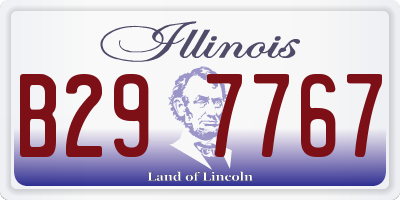 IL license plate B297767