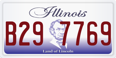 IL license plate B297769