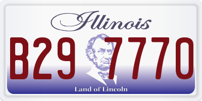 IL license plate B297770