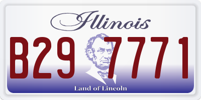 IL license plate B297771