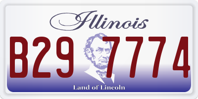IL license plate B297774
