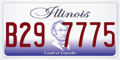IL license plate B297775