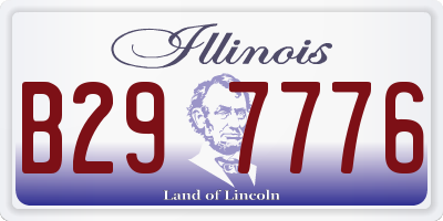 IL license plate B297776