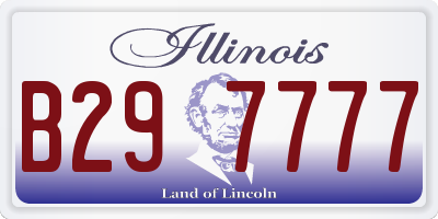 IL license plate B297777