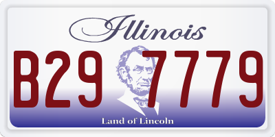 IL license plate B297779