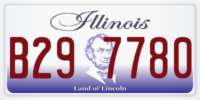 IL license plate B297780
