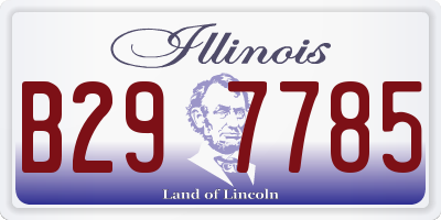 IL license plate B297785