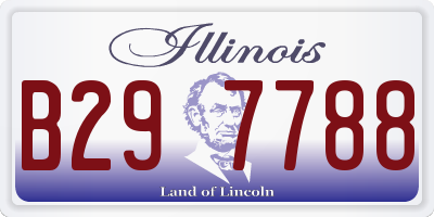 IL license plate B297788