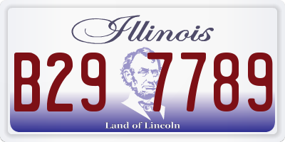 IL license plate B297789