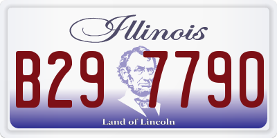 IL license plate B297790