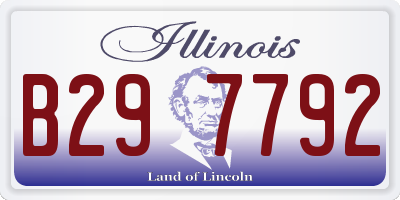 IL license plate B297792