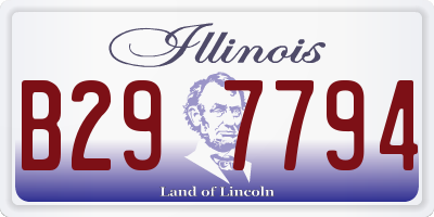 IL license plate B297794