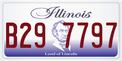 IL license plate B297797