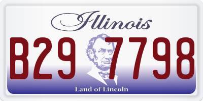 IL license plate B297798