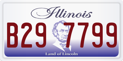 IL license plate B297799