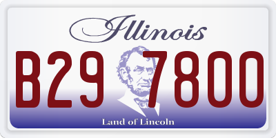 IL license plate B297800