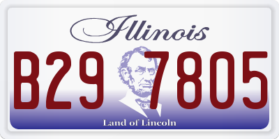 IL license plate B297805