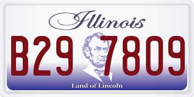 IL license plate B297809