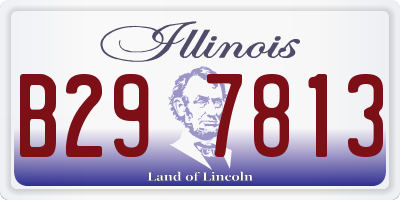 IL license plate B297813