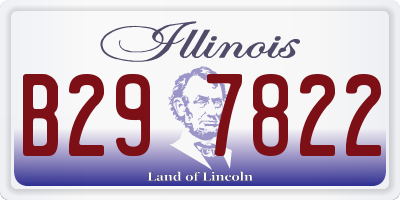 IL license plate B297822