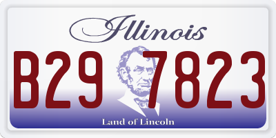 IL license plate B297823
