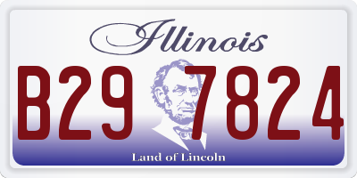 IL license plate B297824