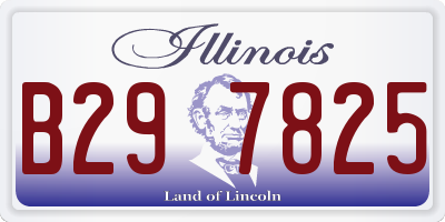 IL license plate B297825