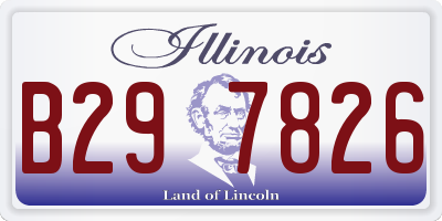IL license plate B297826