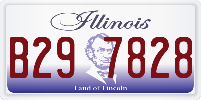 IL license plate B297828