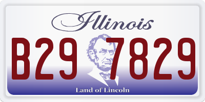 IL license plate B297829