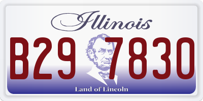 IL license plate B297830