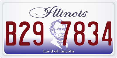 IL license plate B297834