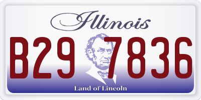 IL license plate B297836