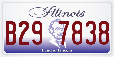 IL license plate B297838