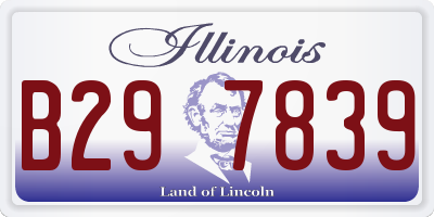 IL license plate B297839