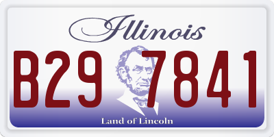 IL license plate B297841