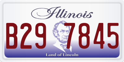 IL license plate B297845
