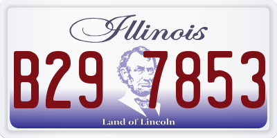 IL license plate B297853