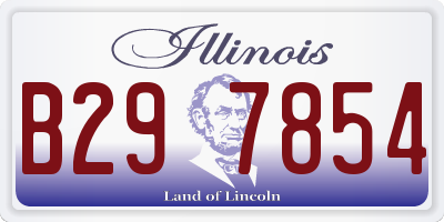 IL license plate B297854