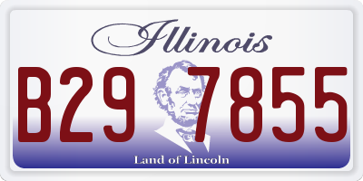 IL license plate B297855