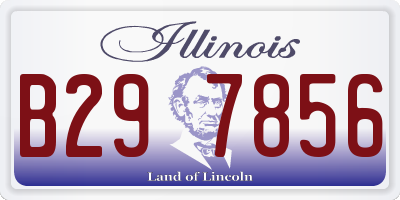 IL license plate B297856