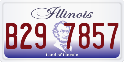 IL license plate B297857