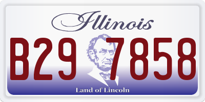 IL license plate B297858