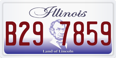 IL license plate B297859