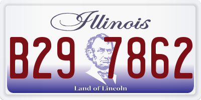 IL license plate B297862