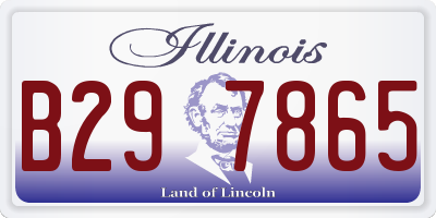 IL license plate B297865