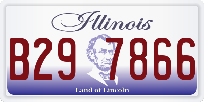 IL license plate B297866