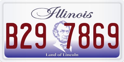 IL license plate B297869